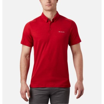 Columbia Tech Trail, Polo Azules Rojos Para Hombre | 647385-EHD